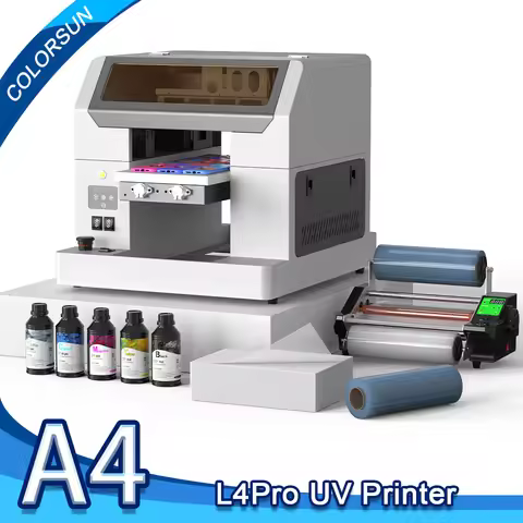 Colorsun A4 UV DTF Printer L805 Impresora A4 UV Flatbed Printer Machine A4 UV Printer for Phone case