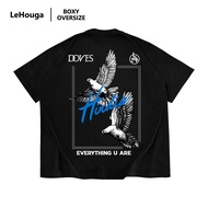 LeHouga Boxy Oversize Tshirt Hindia Everything u are - Boxy Cotton Combed 24s T-Shirt