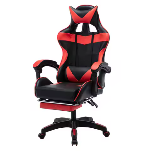 Gaming Chair Massage Function Manufacturer OEM Red Color Massage Computer PC Racing Gamer Chair From