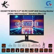 GIGABYTE M27Q X 27” Inch IPS QHD 2K 1440P 240Hz KVM Gaming Monitor 10BIT 1MS FreeSync​™ Speaker (REV 2.0) - HDMI DP