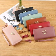 Ready Stock Women Long wallet Zipper Mode 8 slot card