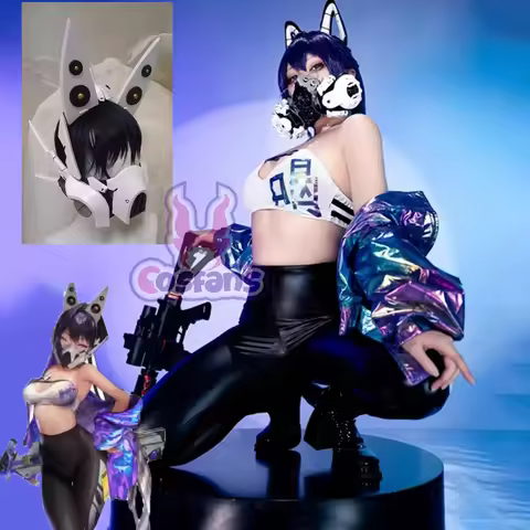 NIKKE The Goddess of Victory Cosplay Sin Fashion Sports Suits Dazzling Leather Jacket Brassiere Pant