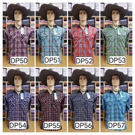 2-Pocket Plaid Shirt Long Sleeves Dp50-DP57