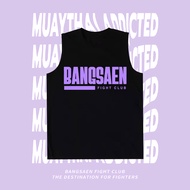 Bangsaen Fight Club Sleeveless With Sleeveless Less Cover T-shirt for the ultimate fight Club S-3XL 
