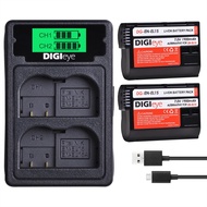 EN-EL15 EN-EL15A Baery   LCD Dual Charger with Type C for Nikon D600 D610 D750 D800 D810 D850 D7000 D7100 D7200 1 v1