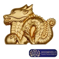 [皇家典藏] 2024蒙古-生肖-龍年-造型-鍍金-1盎司銀幣