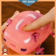 Sp Cute Pixel Axolotl Toy Axolotl Stress Relief Toy Cute Pink Axolotl Squeeze Toy – Soft Stress Reli