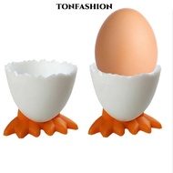 TONFASHION 1/2/4Pcs Egg Cup Holder Creative Boiled Opener Eggs Container