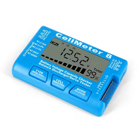 ABNH RC Cellmeter 8 Digital Battery Capacity Checker Controller Tester Voltage Tester for Li-Ion NiM