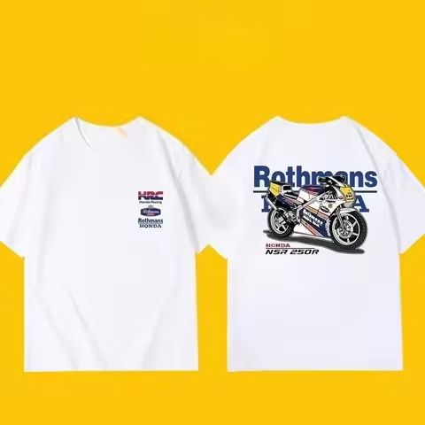 2025 Honda Summer New Acura NSX Racing Motorcycle Riding Off-road Enthusiasts Short-sleeved Retro To