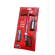 Grip-On T-socket spark plug wrench 16 mm & 21 mm flexible T-socket spark plug wrench