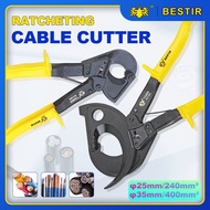 Bestir Ratchet Cable Cutter Cable Wire Cutter Ratcheting Cutting Pliers Rang Max 25mm/ 35mm 240mm2/4