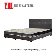 YHL 6 Inch High Density Foam Mattress + Divan Bed Frame