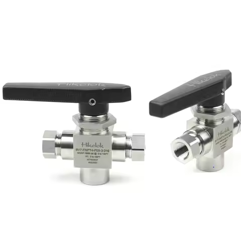 Hot Sale DK-Lok Type Female NPT 1/4 inch 3 Way Motorized Ball Valve For CNG