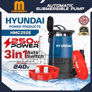 M.Machinery HYUNDAI Automatic Submersible Water Pump HMC250E | 3-in-1 Auto Switch 250W 220V-240V 1-1