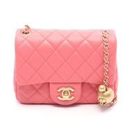 【二手】香奈兒 (Chanel) CHANEL 單肩包 Matelasse AS1786 粉紅色皮革迷你 Matelasse Coco 球形鏈條單肩包 女士二手 A