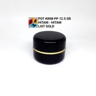 PP cream Pot 12.5 grams black gold list