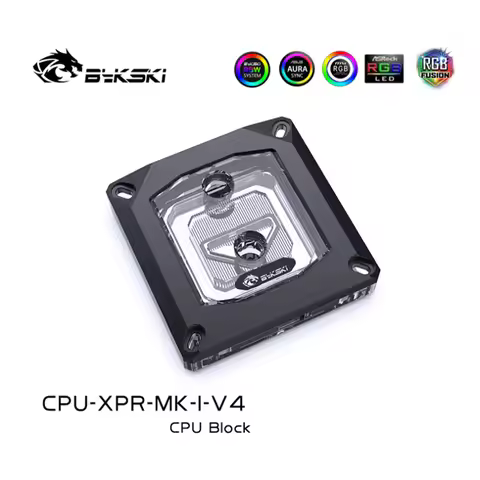 Bykski CPU Water Cooling Block For LGA 115X / 1700 / 1200 / 2066 , Liquid Cooling System Micro Water