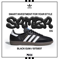 Adidas Samba OG Black Gum B75807 100% Original (FAKE = FULL REFUND) Sneakers Casual Pria wanita Sepa