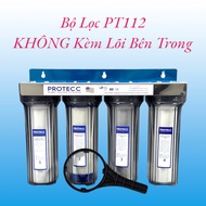 Bộ Lọc Thô 4 Cấp Lọc 10 Inch 1 Ron PROTECC PT112 - Lọc Nước Nấu Ăn Sinh Hoạt Tiền Lọc Ion Kiềm