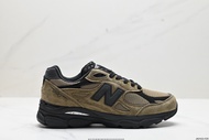 New Balance 990v3 x JJJJound Men's Women's Brown Black Sports Shoes