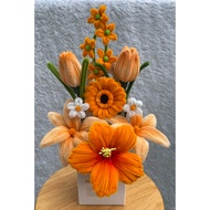 Fuzzy Wire Flower Basket