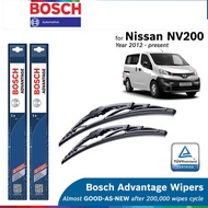 Bosch Advantage U Hook Wiper Set for Nissan NV200 (22"/16")