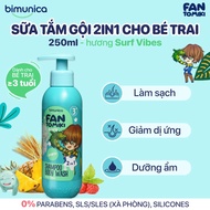 [Live]2-in-1 body wash and shampoo for boys from 3 years old - fresh Surf Vibes scent (250 ml)