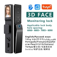 TTlock monitor waterproof tuya 3D face password Smart lock