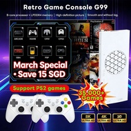 New G99 Game Stick For PS2/PS1/PSP Games 3500+Games 4K Video Game Console Wireless Controller Suppor