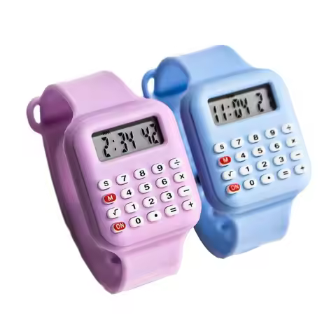 Creative Date Display Micro Calculator Watch Multifunctional Cartoon Electronic Digital Calculator S