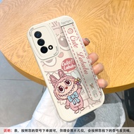 Ốp Lưng Silicon Mềm Có Dây Đeo Cổ Tay Bảo Vệ Toàn Diện Cho OPPO A93 A95 A96 A1pro A97 A92s A52 A3 A7