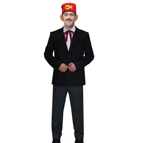 Gravity Falls Grunkle Stan Cosplay Costume TV Series Stan Pines Halloween Outfits Men's Coat Shirt P
