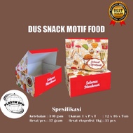 Snack Cake Cardboard Box contains 50 PCS 12x12 12x14 12x16, 18x18, 20x20cm Latest Printing Motif / B