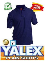 Shirt On Yalex Plain Polo colored ROYAL BLUE Shirt with COLLAR Yalex Red Label High Quality Shirt Id