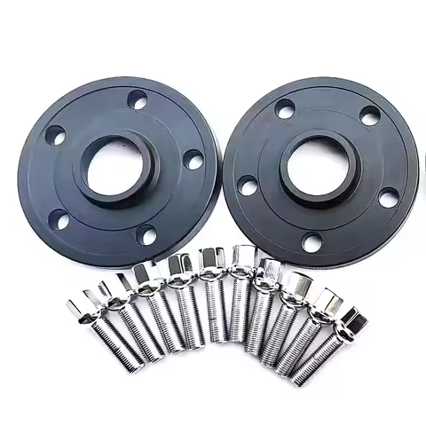 10mm 0.4"/0.4 inches 2PCS 5x100 57.1 Hub Centric with ball wheel bolts 14X1.5 Wheel Spacers For Audi