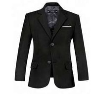 Boys Suits Blazer Coat Button Jacket Suit For Kids Fit Suits With Lapel Formal Blazer Black Size 4-1