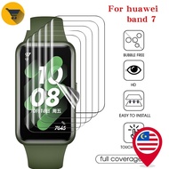 MK2 1 Pc Full Coverage Flexible TPU Screen Protector For Huawei Band 7 / HD Clear 3D Curved Edge Pro