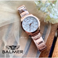 BALMER | 5131M RG-1 Multifunction Sapphire Women's Watch with Silver Dial Rose Gold Stainless Steel | Official Warranty