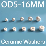 M2 M3.5 M4 M5.5 M6.3 Ceramic Washer Spacer High Temperature Resistant Gasket Ring Insulating Ceramic