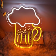 Cross Border Led Neon Brand Burger Light Pizza Fries Hot Dog Ramen Luminous Word Decorative Light Us