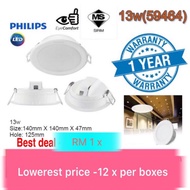 12x Philips 13W LED Original downlight