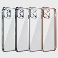 iPhone 11 Pro Max專用 直邊金屬質感邊框 矽膠手機保護殼套銀