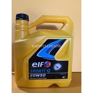 ELF 20W50 SPORTI Q / 20W-50 MINERAL ENGINE OIL 4L Minyak Enjin