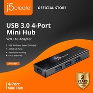 J5CREATE JUH340N USB 3.0 4-Port Hub (W/O AC Adapter)