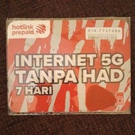 hotlink 014 -7 737 484 Special Number Prepaid 5G Self -Register Only