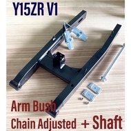 YAMAHA Y15 Y15ZR SWING ARM STANDARD COMBO SET WHEEL SHAFT Y15 ARM BUSH Y15 CHAIN ADJUSTED Y15 ARM ST
