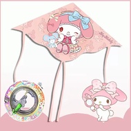 B. b.Melody Kite Children Breeze Easy Fly 2025 Cartoon Girl Sanrio Kuromi Cinnamon Dog 2 SYJX