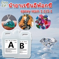 น้ำยาเรซิ่นอีพ๊อกซี่ (epoxy resin) น้ำยาเรซิ่น แบบใส เคลือบใสได้ DIY ง่ายๆ