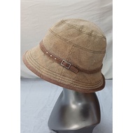 2-layer fabric hat, beautiful, standard shape, carefully sewn, size 57.5cm.